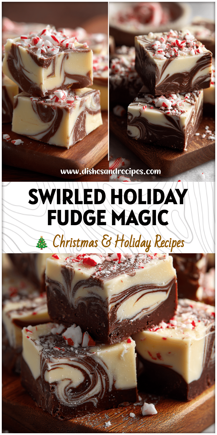 White Chocolate Marble Fudge – A Peppermint Christmas Treat